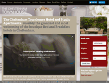Tablet Screenshot of cheltenhamtownhouse.com